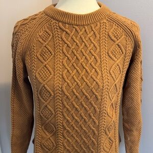 J. Crew Womens Cable Knit Sweater - Tan